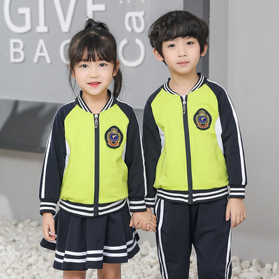 新款幼儿园园服秋冬装中小学生校服儿童班服男女运动套装春秋